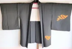 レディース　着物　羽織　黒色　呉服　和服　フォーマル　パーティー　お茶会　野点