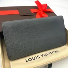 ルイヴィトン タイガ ポルトフォイユ ブラザ グレー 長財布