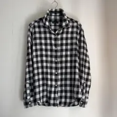 アニエスベー 洗いざらしコットン チェック柄 シャツ