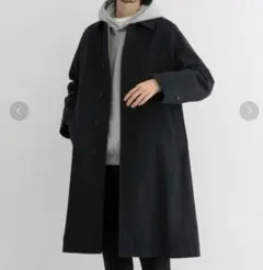 美品 Urban Research ウール メルトン バルカラー コート M