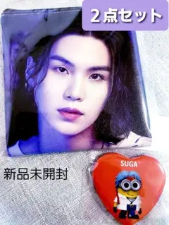 BTS　SUGA　ユンギ　AgustD　ポーチ　ミニオン缶バッジ　バンタン