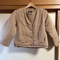 コムサイズム　130中綿コート　ベージュ