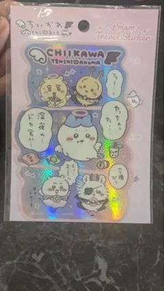 ハチワレ てんしとあくま 深夜のドカ食い 缶バッチ シールおまけ付き