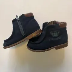 ファミリア　青チェック　ブーツ14.0cm