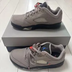 CL優勝NIKE エアジョーダン5PSG LOW 28.0新品未使用パリ NIKE公式】エア ジョーダン 5 PSG 'Black and Challenge Red