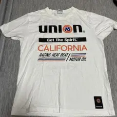 7SM4【Lubricants 76】プリントTシャツ　ホワイト　4K古着