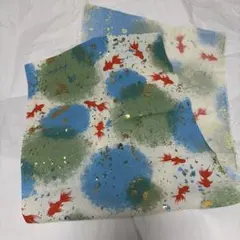 手ぬぐい　金魚