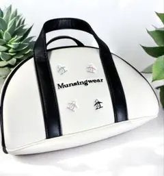 Munsingwear マンシングウェア　ミニボストンバッグ　刺繍　バのサムネイル