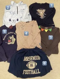 ポンポネット・ニードルワーク他 女の子 150㎝ 6点セット まとめ売り