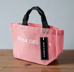 DEAN & DELUCA メッシュトートバッグ　ランチバック　サブバッグピンク