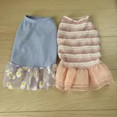 犬服　スリーピー　ワンピース　L ２着セットのサムネイル
