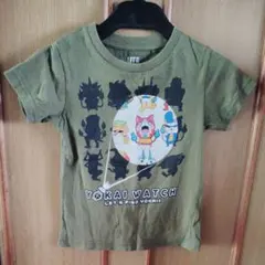 UNIQLO 妖怪ウォッチ 半袖Tシャツ カーキ 100