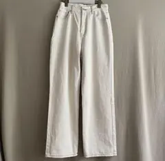 B03729 グレイル　ステッチ　美脚　ハイウエスト　ストレートパンツ