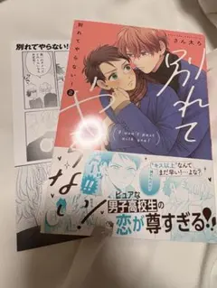 BL漫画 別れてやらない！2巻 アニメイト限定4pリーフレット付き