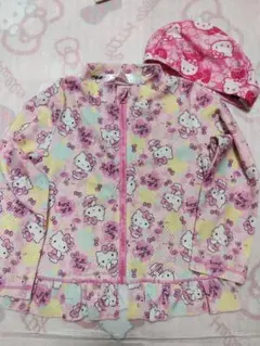 110サイズ、ラッシュガード、スイム帽子２点セット