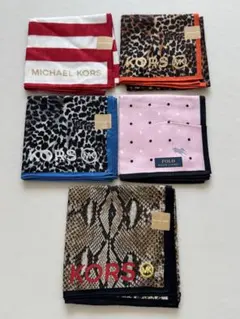 新品未使用MICHAEL KORRハンカチセット5枚のサムネイル