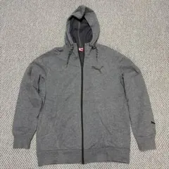 PUMA グレー フルジップパーカー