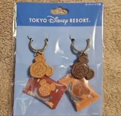 【新品未使用】東京ディズニーリゾート ワッフルクッキー キーチェーン2個