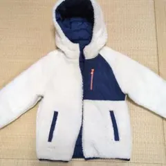 フリース・ナイロンジャケット（ホワイト/ネイビー）