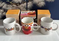 セサミストリート &K.TSUKUDA マグカップ　3個セット