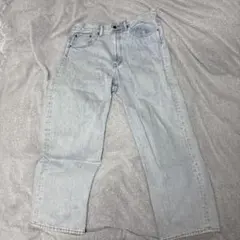 【美品】gu バレルレッグジーンズ　33インチ