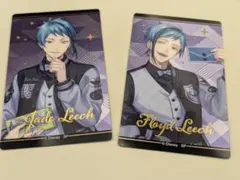 ツイステ メタルクリアカード 箔押し　ジェイド、フロイド