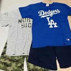 キッズ 半袖Tシャツ ショートパンツ パジャマ2点セットのサムネイル