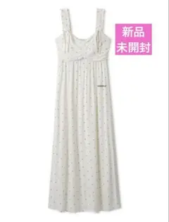 【新品】ジェラートピケ　接触冷感　ドット柄カップインワンピースのサムネイル