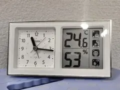 シチズン 温度計 湿度計 置き時計 目覚まし時計 デジタル表示 温湿度計のサムネイル