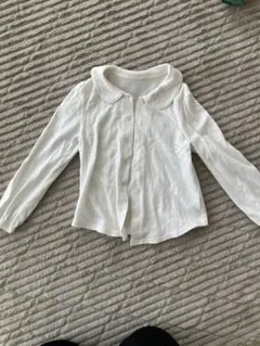 anyFAM ホワイト長袖ブラウス　110㎝
