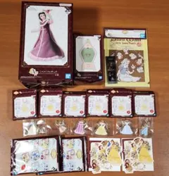 一番くじ ディズニープリンセス まとめ売り/A賞ベル/D賞フィギュアなど 未使用