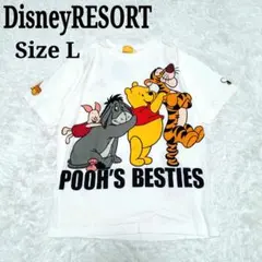 DisneyRESORT ディズニーリゾート くまのプーさん Tシャツ L