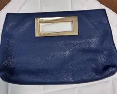 【美品】Michael Kors ネイビー クラッチバッグ