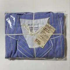 新品未使用　タグ付き　無印良品 脇に縫い目のない二重ガーゼ長袖パジャマ 紳士 L