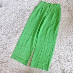 美品 ビューティー&ユース ユナイテッドアローズ ワイドパンツ グリーン M