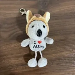 I LOVE AUS コアラ カンガルー ぬいぐるみ キーホルダー