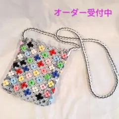 ハンドメイド　マクラメ　ショルダーバッグ　オーダー受付中