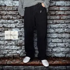 90s cK カルバンクライン コーデュロイパンツ ブラック ワイドストレート