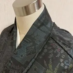 KJ2601 大島紬 身丈153cm 着物 正絹