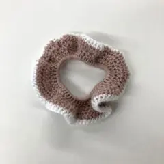 編み物　シュシュ　ハンドメイド