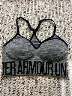 【UNDER ARMOUR スポーツブラ グレー】即購入OKです！
