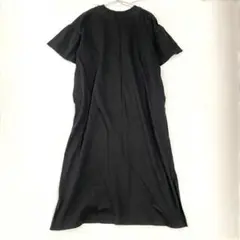【ユニクロ】マーセライズコットンロングTワンピース 綿100％ 半袖 Sのサムネイル