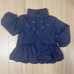 【美品】petit main リボンパーカー