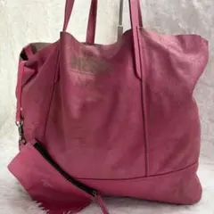 DIESEL Vintage Leather Tote Bag Pinkのサムネイル