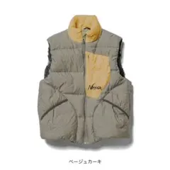 NANGA ナンガ マゼノリッジベスト ベージュカーキ L ダウンベスト