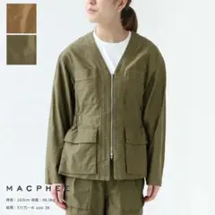 美品‼️MACPHEE(マカフィー) Vネックジップアップジャケットのサムネイル