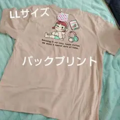 新品　不二家　ペコちゃん　レディース　半袖　Tシャツ 　刺繍　LLサイズ　XL