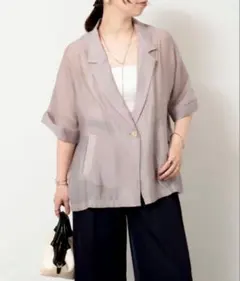 NOLLEY’S 光沢エアリーテーラードジャケットのサムネイル