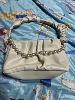 アイボリー　結婚式お呼ばれ　パーティーバッグ