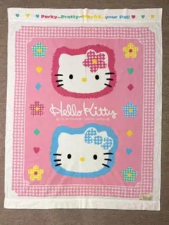 ハローキティ ブランケット 毛布 レトロ 1998 お花 カオハナ 分厚
